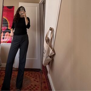 Sheer Black Boat Neck Top